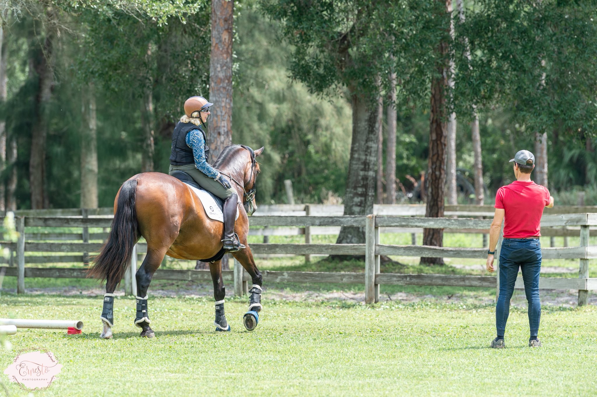 Tiago teaching sidepass pole