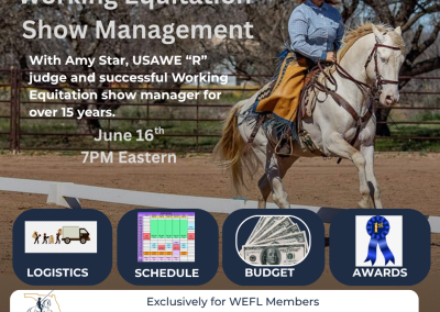 WE Show Management 101